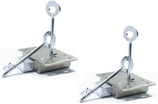 UK Craft R-2 Cupboard & Drawer lock Silver Plated Chrome Door levers Rev-A-Lock Cabinet Security System