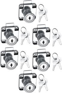 Met Craft MCAH-017-MM-P6 Steel Metco Multipurpose Drawer Lock with 2 Reversible Key Rev-A-Lock Cabinet Security System