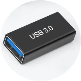ZENIFY USB Female to USB Female Connector USB to USB Adapter Coupler 3.0 female usb 3.0 Cabinet with USB 2.0 and USB 3.0 Ports Compatible with Computer