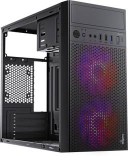 FINGERS Radiant Micro-ATX Cabinet with USB 2.0 and USB 3.0 Ports Compatible with Computer