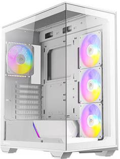Antec C3-ARGB-White Mid Tower Cabinet with USB 2.0 and USB 3.0 Ports Compatible with Computer