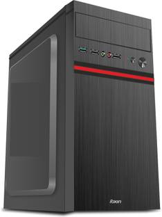 Foxin Race Desktop Computer Case,Tower/PC Cabinet with Steel Metal Body | All ATX Motherboard Compatible Cabinet with USB 2.0 Ports Compatible with Computer