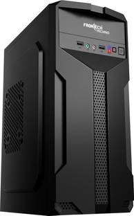 Frontech Techno Silver Computer Case with 2 x USB 2.0 and Front Audio Mid Tower FT-4268 Cabinet with USB 2.0 Ports Compatible with Computer