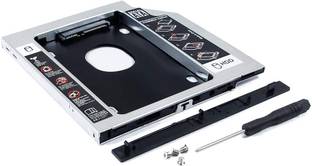 WEFLY SATA Optical 2nd Hard Drive Caddy with SSD HDD for 9.5mm Universal CD/DVD Slot Internal Hard Drive Enclosure/HDD Caddy Cabinet