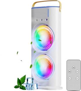 Umanath Double Head Spray Cooling Fan || Portable Mini Air Cooler Desk Cooler 3 Mode Room/Personal Cabinet with USB 2.0 Ports Compatible with Gaming Console