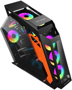 ENTWINO WARRIOR Gaming Cabinet,Supports 7 RGB Fans,Tempered Glass,NO Fans & Power Supply Full Tower Premium Gaming CPU Case Cabinet with USB 2.0 and USB 3.0 Ports Compatible with Gaming Console