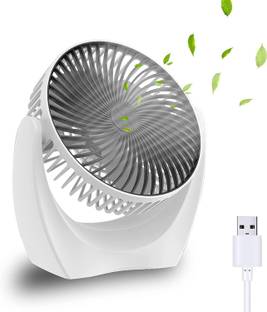 zoobe USB Desk Fan FAN Cabinet with USB 2.0 and USB 3.0 Ports Compatible with Computer