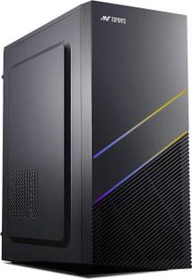 Ant Esports SI24 Support ATX, Micro- ATX, Mini-ITX | Pre-Installed 1 Rear Fan Mid Tower Cabinet with USB 2.0 and USB 3.0 Ports Compatible with Gaming Console