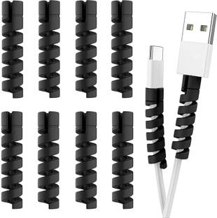 Lapster 12pcs Spiral Cable Protectors for Charger, Wires, Data Charger Cable Protector