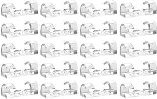 hirva creation 20-Pack Wire Organiser Cable Management Clips with 3M Foam Protector Cable Protector