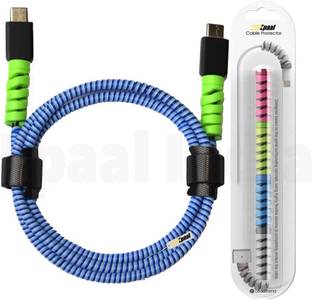 Epaal Port Protector Sleeves (4pcs) with Spiral Triple Color 1.6 Mtr (1pc) Full Size Cable Protector