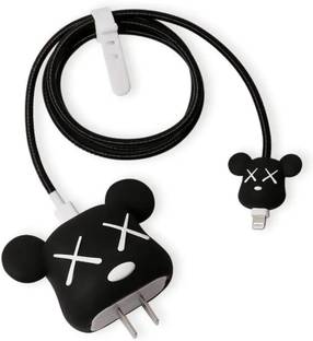 RharanxyN Charger Cover for iPhone 18W-20W Charger, 3D Cartoon Design XBear Spiral Cover Cable Protector