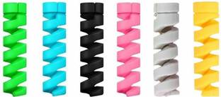 Sansuka 6 Pieces Mobile Charging Cables & Earphones Wire Protector Cable Protector Cable Protector
