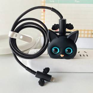 CASENED Case Cover for apple 20W IPhone Charger | 3D Cute Cartoon Character with Cable Protector