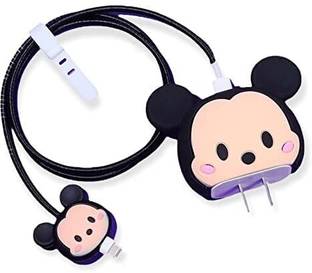 WEI INTERNATIONAL Compatible for iPhone Charger Cover for 18-20W Full Protection CASE MICKY Cable Protector