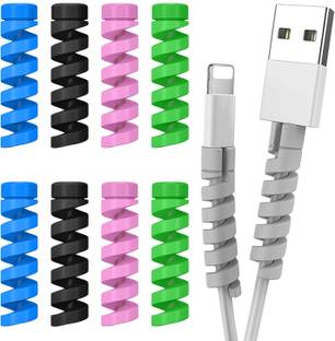 Gizga Essentials Pack of 10 Spiral Cable Protector for iPhone, Mac, Charging Cables, Data Cable Protector