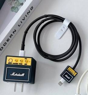 BeeNex Charger Cover for i-Phone 20W,3D Cute Marshall Design for i-Phone 11 12 13 14 15 Cable Protector