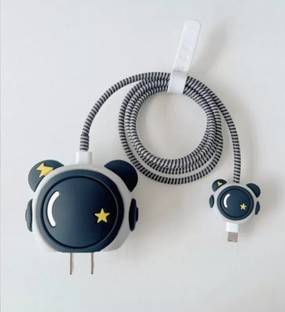 Gannu charger cover for iphone 18w/20w type c adapter fully protection astronaut cut Cable Protector