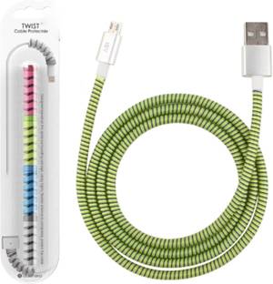 DECRONICS 1.5 Meter Charging Cable Cover Winder / Twist Cable Protector (4 Pieces) Cable Protector