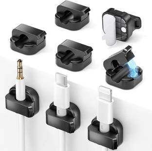 Ofifo Magnetic Cable Organizer Set Black Cable Protector