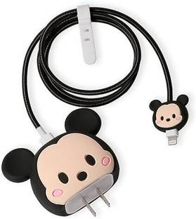 BeeNex Charger Cover for iPhone 20W, 3D Cartoon Design for iPhone 11 12 13 14, Spiral Cable Protector