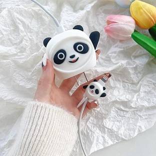 BeeNex Panda Charger Case Cover for iPhone 18W-20W, 3D Cute Cartoon Design, USB C Cable Protector