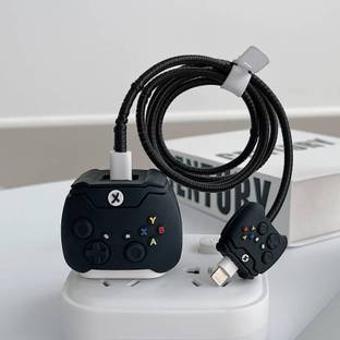 BinkSon 3D Gaming Controller Design iPhone Charger Case For 18W/20W & Spiral Cover Cable Protector