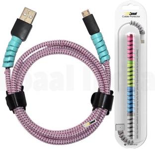 Epaal Port Protector Sleeves (4pcs) with Spiral Triple Color 1.6 Mtr (1pc) Full Size Cable Protector