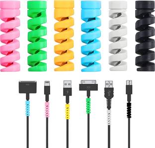 SABHYAM Spiral Cable Protector 12 Pcs Durable Cable Protector
