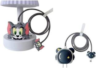 auxiliary solution Combo Cable Protectors with 3D Pattern for iPhone Charger 20W 2Pc Astronaut,Tom Cable Protector
