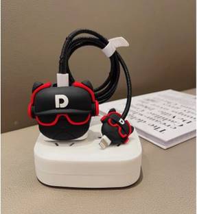 MOBISINGH Silicone Pull String Headphone Case For Compatible with Apple 20W Adapter