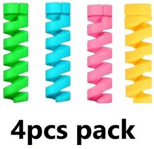 Sansuka 4 Pieces Mobile Charging Cables & Earphones Wire Protector Cable Protector Cable Protector
