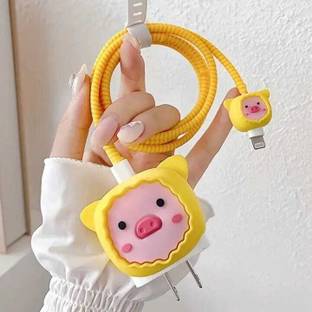 AIFEI Charger Cover for iPhone 18W-20W Charger, 3D Cartoon Design Jerry Brown Cable Protector