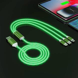 Drashti villa 3 in 1 Light Up Charging Cable Fast Charger Charging Pad