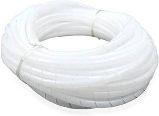 BALRAMA 25mtr 9mm 3/8inch Universal Spiral Wraps Electrical Cable Sleeve Wrap Expandable Wire Cable Covering Flexible Spiral Sleeve & Cable Wire Organizer Wrap Tube Manage Cord Casing Winding Pipe Flexo Wrap Resealable Cable Sleeve