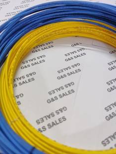 G&S Blue and Yellow, 2 + 2 Meter Polyolefin Heat Shrink Cable Sleeve