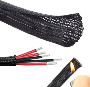 ZITRONIX Wear Resistant Flexible Self Closing Cable Sleeve Organizer for Home Office Use Split Side Entry Heat Shrink Cable Sleeve