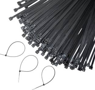 DeoDap Heavy Duty Strong Teeth Grip Nylon Self Locking Cable Ties (4 inch, Pack of 100) Nylon Flexible Straps Cable Tie