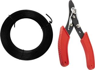 URBAN SELECT Binding Wire with Cutter – 15M Plastic Wire for Packing, Garden & Home Use Plastic Standard Cable Tie