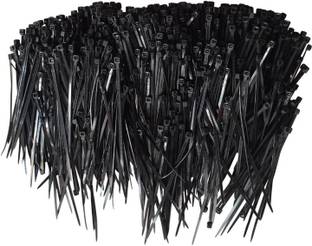 Imex 4" Inch Black Cable Ties Nylon Flexible Straps Cable Tie