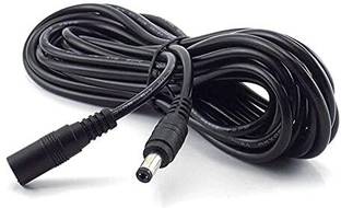kathiriyas Dc Male to Female Power Cable Cord 5.5mm x 2.1mm for CCTV,LED Strip Copper Standard Cable Tie