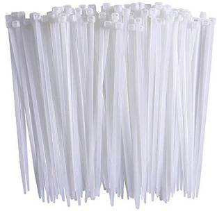 Gift Corner 8 Inch Cable Ties Nylon Zip Wire,Heavy Duty and self-Locking Mechanism 200 pcs Nylon Standard Cable Tie