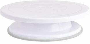 Viraaj Ent Viraaj Enterprises Cake Turntable Table 360 Degree Rotating/Revolving Cake Decorating Stand" } Plastic Cake Server