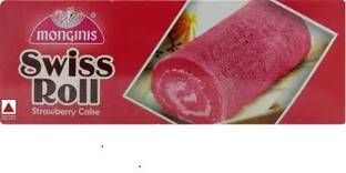 Monginis Swiss Roll Strawberry Cake