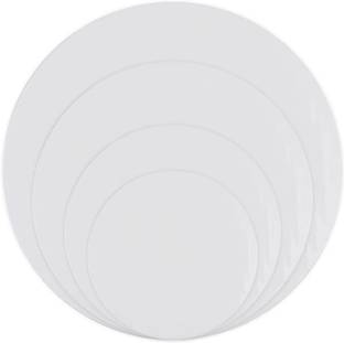 DRAPENZA TrendyTrolley 20 Pcs Round Cake Base Board Set | 7 8 9 10 inch- 5 Pcs Each Paper Cake Server