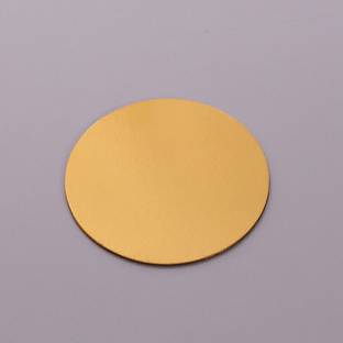 offroad 10 INCH SQUARE CAKE BASE GOLD LAMINATION PACK OF 5 Paper Cake Server