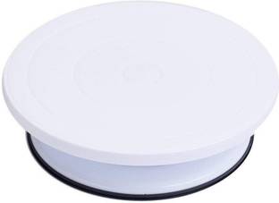 KSTARENTERPRISE 360 Degree Rotating Revolving Cake Turn Table/Cake Decorating Stand/Icing Pedestal Display Stand/Cake Stand for Icing, Decoration Plastic Cake Server