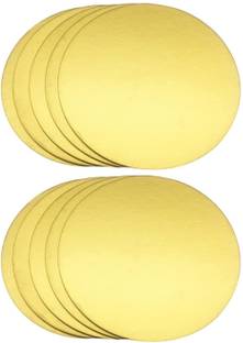 KHAANA PACKAGING 12 Inch Round Cardboard Cake Board Base Thermal Lamination Paper Cake Base Paper Cake Server