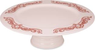 Elan Plume Cake Stand with round Cake Server, Cake Stand for Party, Cupcake Stand Steel Cake Server