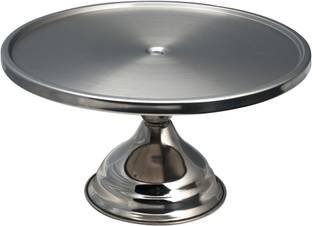 Dynore Stainless Steel Non-Rotating Cake Stand Stainless Steel Cake Server